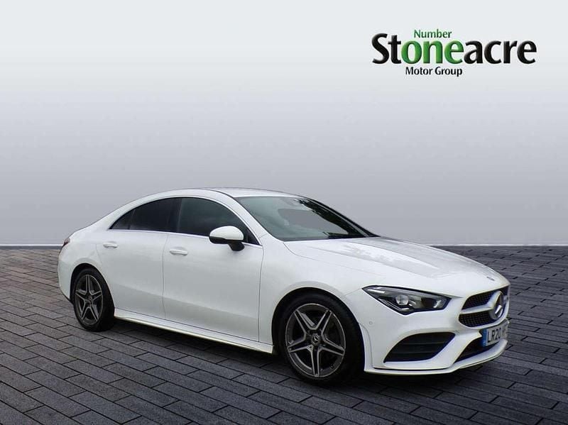 White Used 2020 Mercedes CLA180 AMG line Sedan | £16,695 (Fair price) - Image 1/4