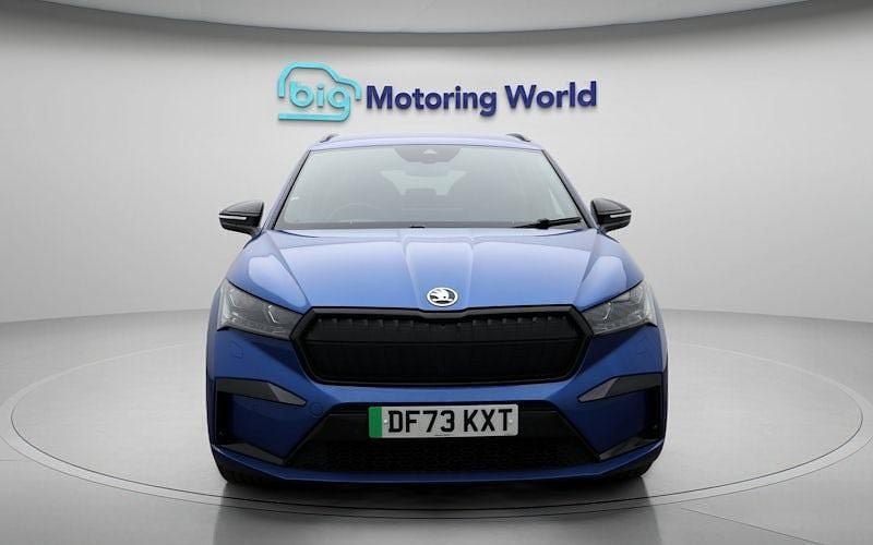 Used Skoda Enyaq iV SportlinePlus 194 kW (265 HP) 2023 Blue SUV