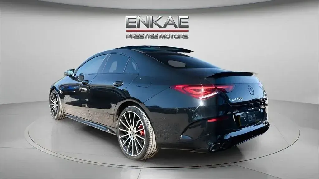Used Mercedes CLA180 AMG line 136 HP (100 kW) 2021 Black Sedan