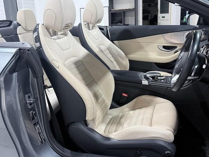 Used Mercedes C200 AMG line 198 HP (145 kW) 2019 Grey Cabriolet