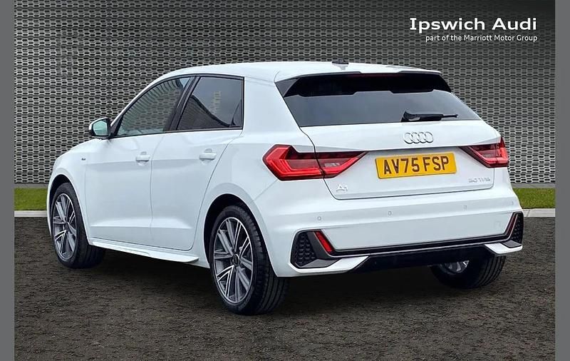 New Audi A1 S-Line 113 HP (83 kW) 2025 White Hatchback