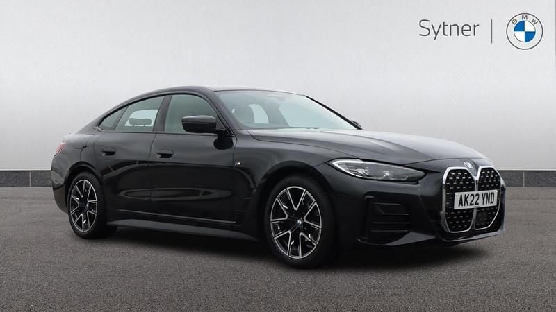 Black Used 2022 BMW 420 Gran Coupé M Sport Coupe | £27,500 (Good price) - Image 1/4
