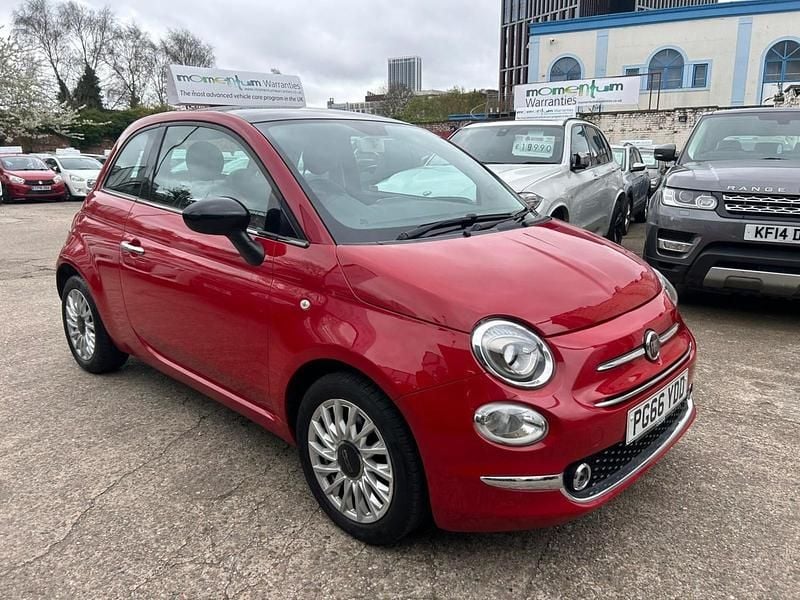 Used Fiat 500 Lounge 69 HP (50 kW) 2017 Red Hatchback