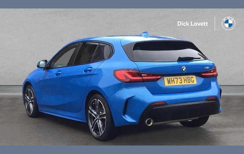 Used BMW 118 M Sport 134 HP (98 kW) 2023 Blue Hatchback