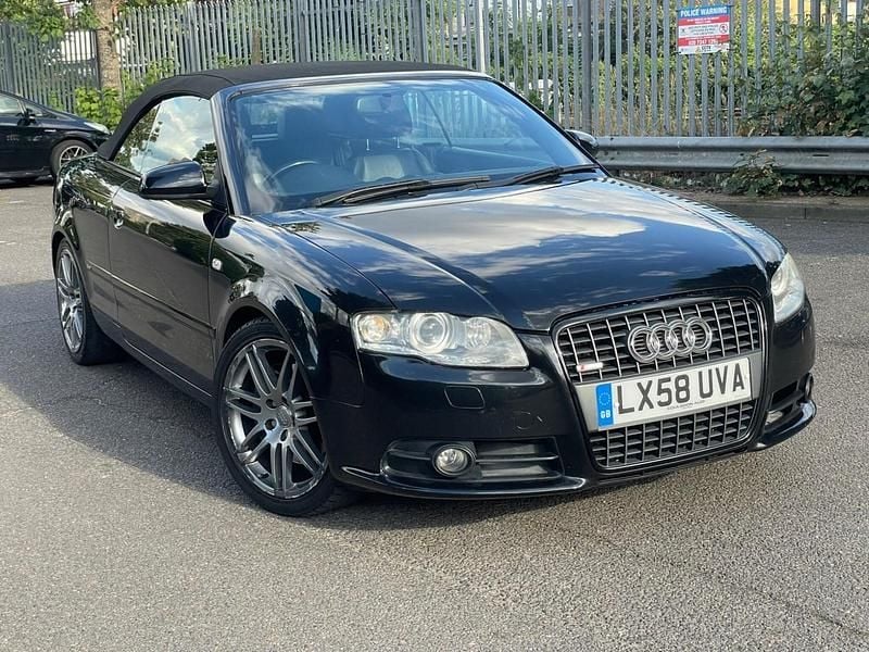 Black Used 2008 Audi A4 Cabriolet S-Line Cabriolet | £2,875 (A bit pricey) - Image 1/4