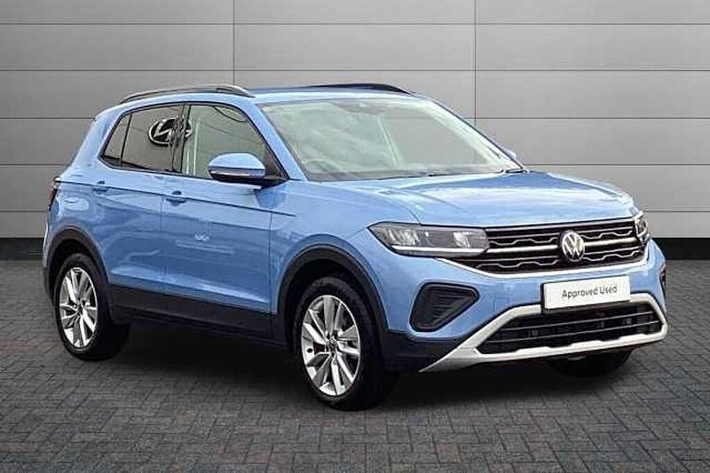 Clear blue Used 2024 VW T-Cross Match SUV | £18,850 (Fair price) - Image 1/4