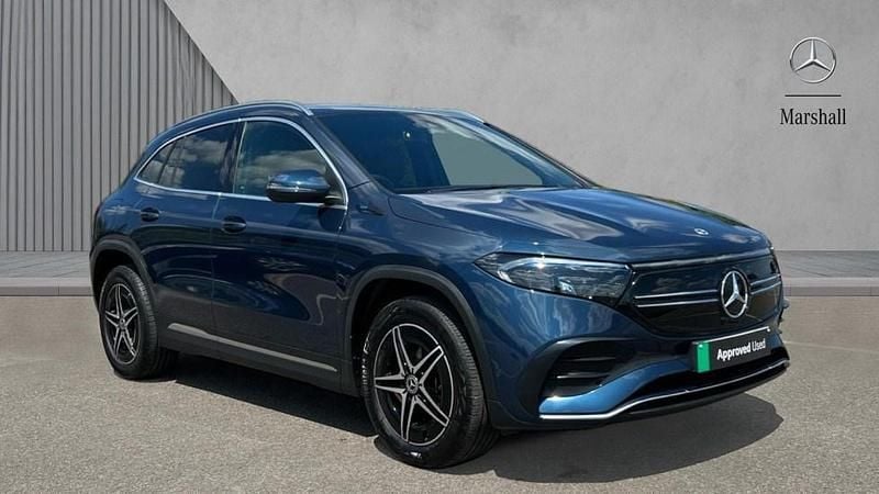 Denim blue metallic Used 2021 Mercedes EQA250 AMG line SUV | £22,677 (Fair price) - Image 1/3