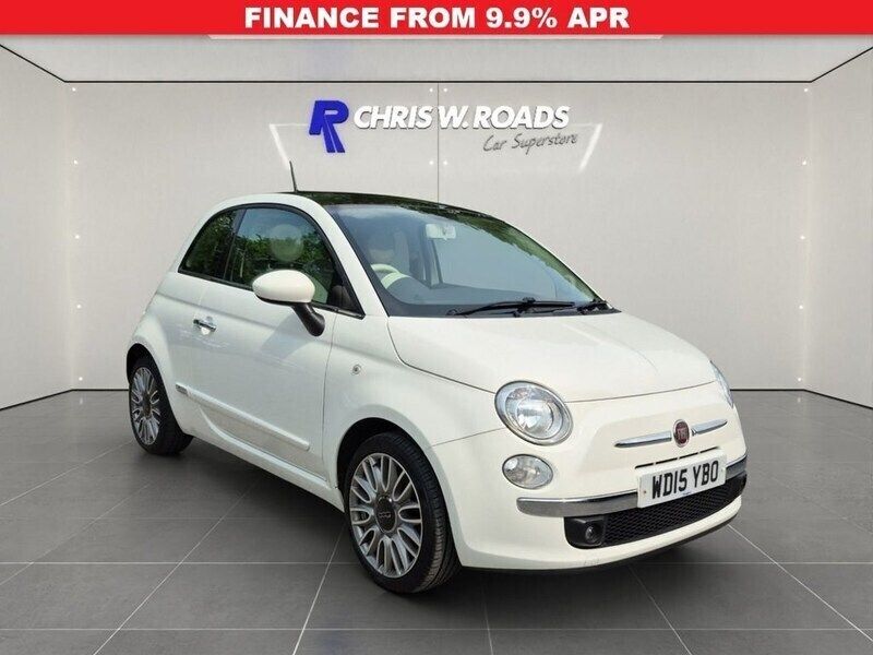 White Used 2015 Fiat 500 Lounge Hatchback | £5,250 (Good price) - Image 1/3