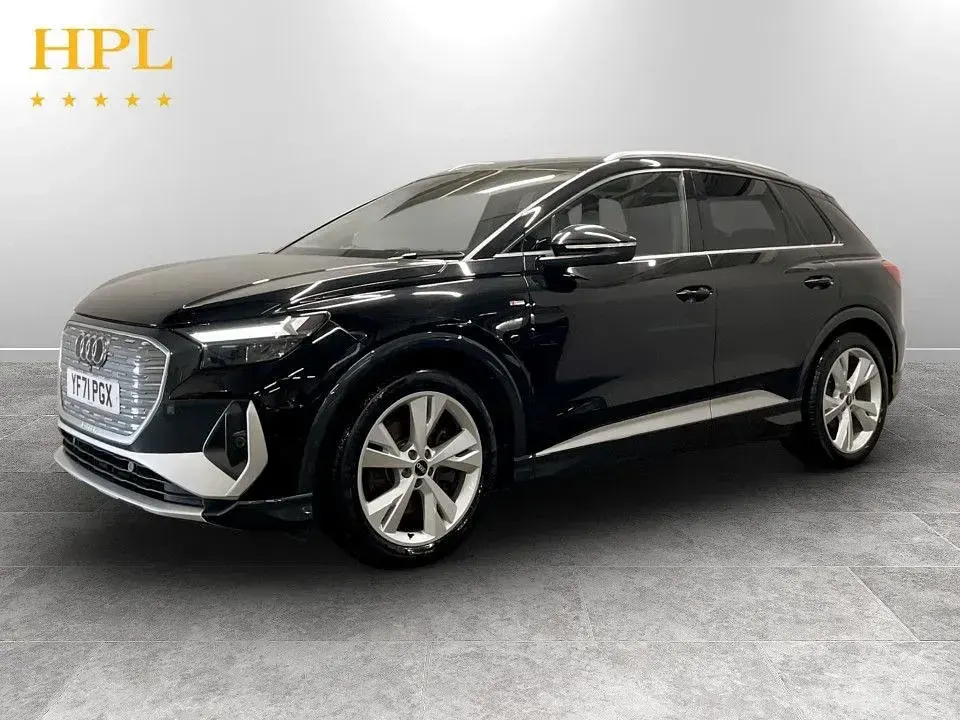 Używany Audi Q4 e-tron S-Line 150 kW (204 KM) 2021 Czarny SUV