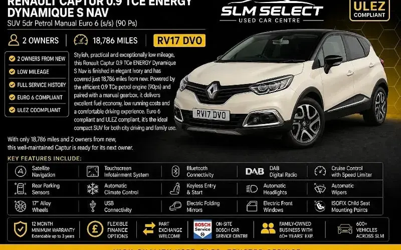 Used Renault Captur Dynamique 90 HP (66 kW) 2016 SUV