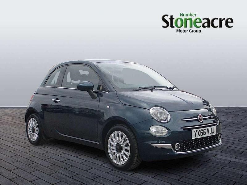 Blue Used 2016 Fiat 500 Lounge Hatchback | £6,495 (Fair price) - Image 1/4