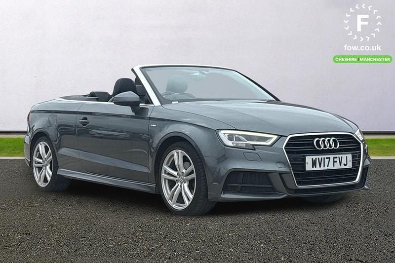 Grey Used 2017 Audi A3 Cabriolet S-Line Cabriolet | £13,899 (Fair price) - Image 1/4