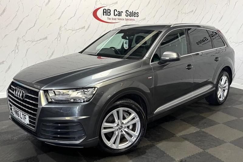 Grey Used 2016 Audi Q7 S-Line SUV | £21,499 (Fair price) - Image 1/1