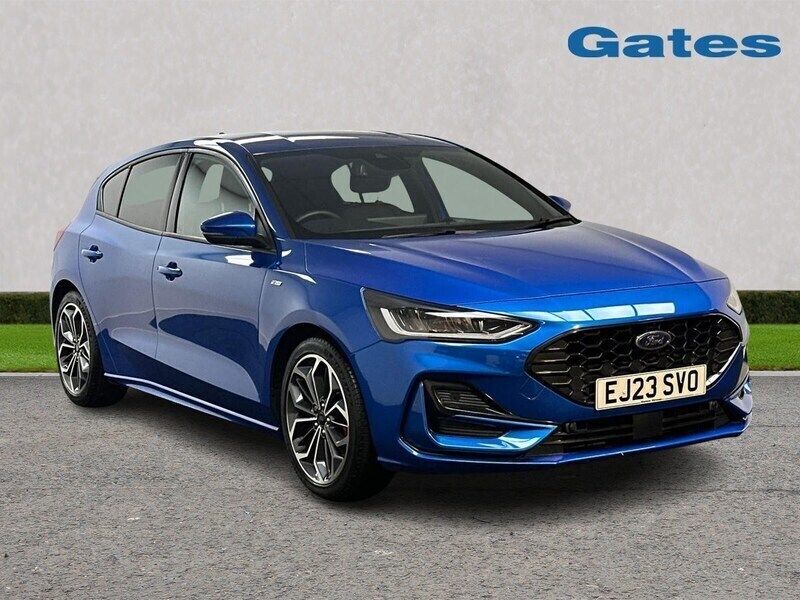Blue Used 2023 Ford Focus ST-Line X Hatchback | £19,499 (A bit pricey) - Image 1/4