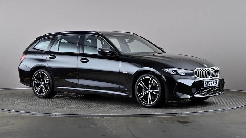 Black Used 2022 BMW 330e M Sport Estate | £27,998 - Image 1/4