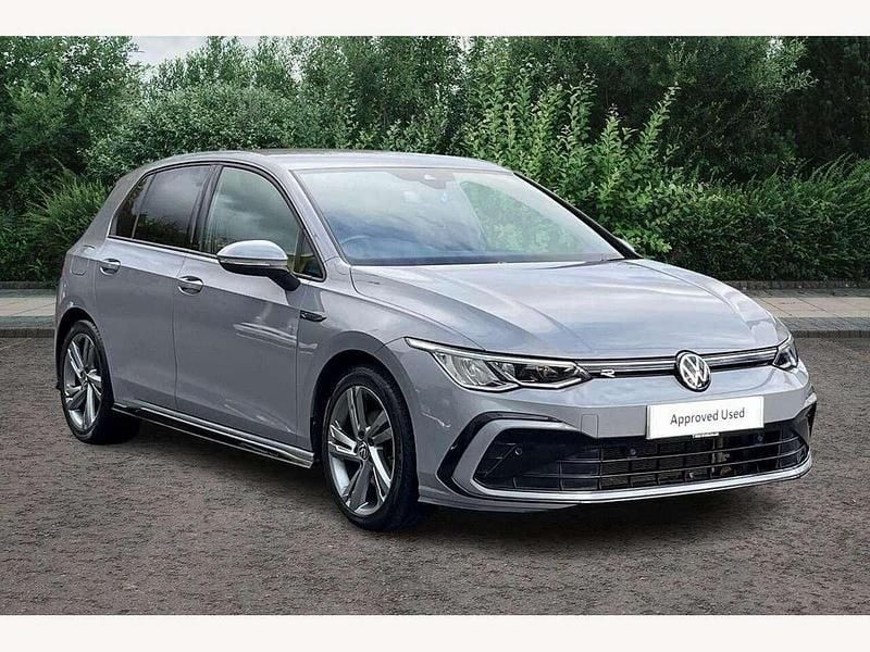 Moonstone grey Used 2023 VW Golf VIII R-line Hatchback | £22,695 (Fair price) - Image 1/3