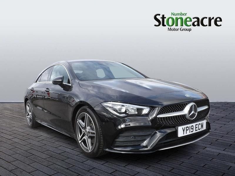 Used Mercedes CLA180 AMG line 136 HP (100 kW) 2019 Black Sedan