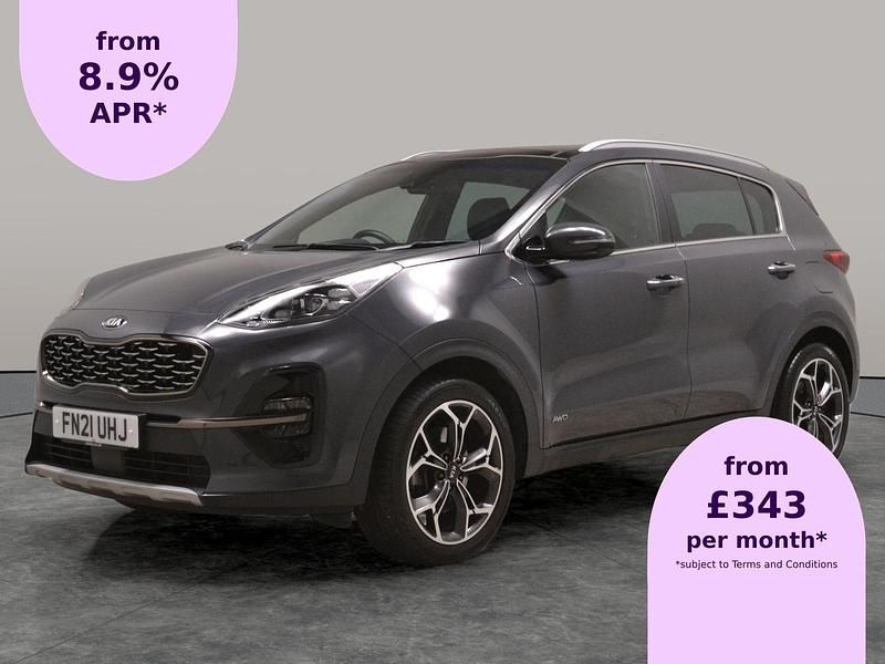 Grey Used 2021 Kia Sportage GT-Line S SUV | £22,437 (Good price) - Image 1/2