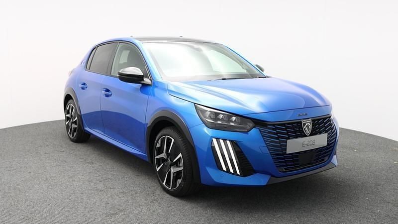 New Peugeot e-208 GT 100 kW (136 HP) 2025 Blue Hatchback