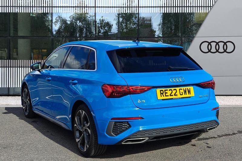 Used Audi A3 Sportback S-Line 2022 Blue Hatchback
