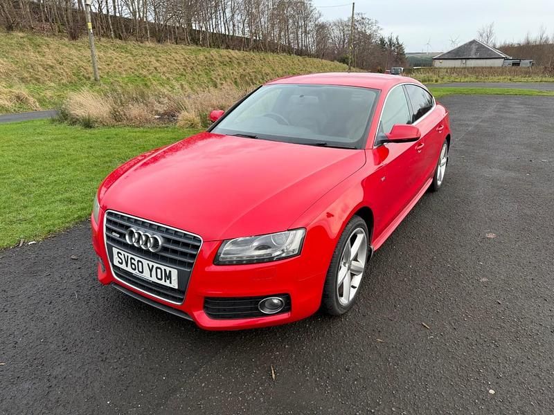 Used Audi A5 S-Line 141 HP (103 kW) 2010 Red Hatchback