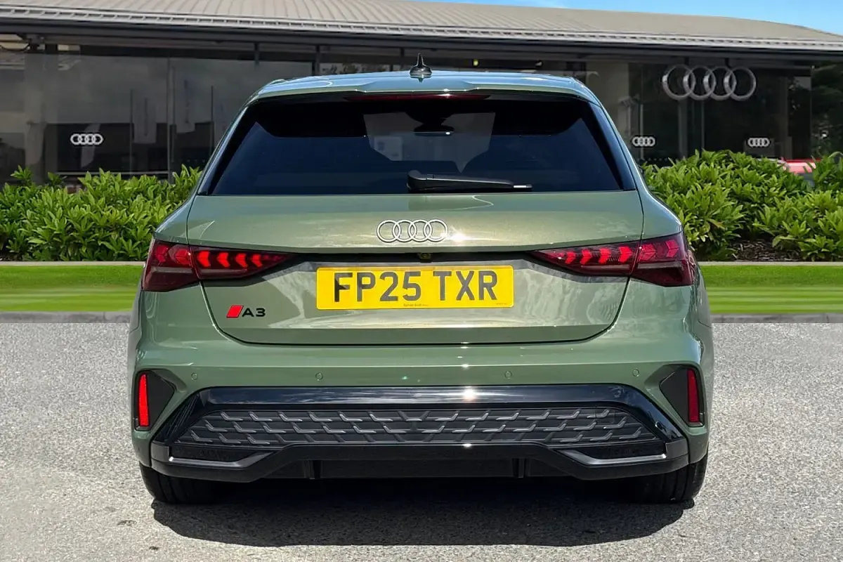 New Audi A3 S-Line 2025 Green Hatchback