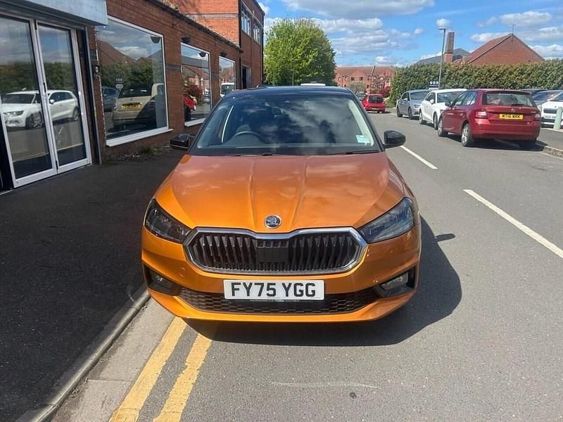 New Skoda Fabia Design Edition 2025 Orange Hatchback