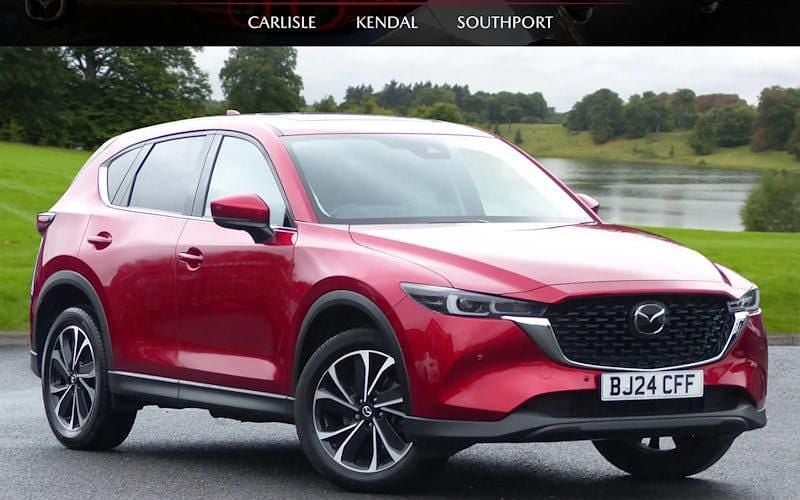 Red Used 2023 Mazda CX-5 Exclusive-Line SUV | £28,499 (Expensive) - Image 1/4