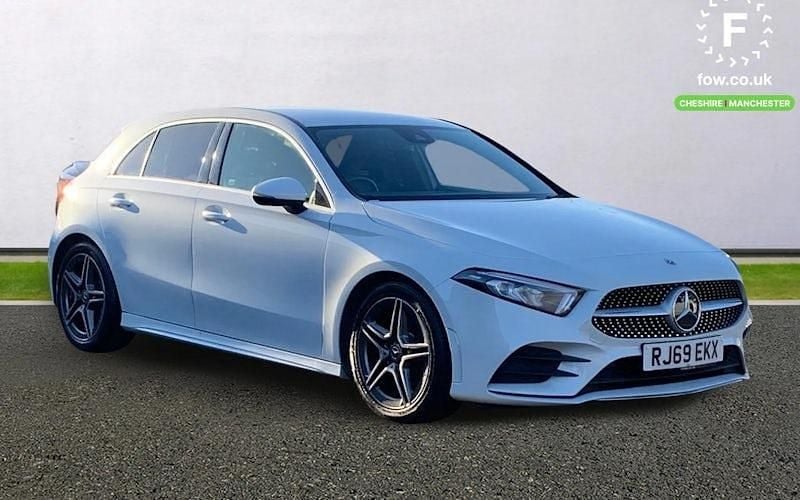 White Used 2019 Mercedes A200 AMG line Hatchback | £16,599 (Fair price) - Image 1/4