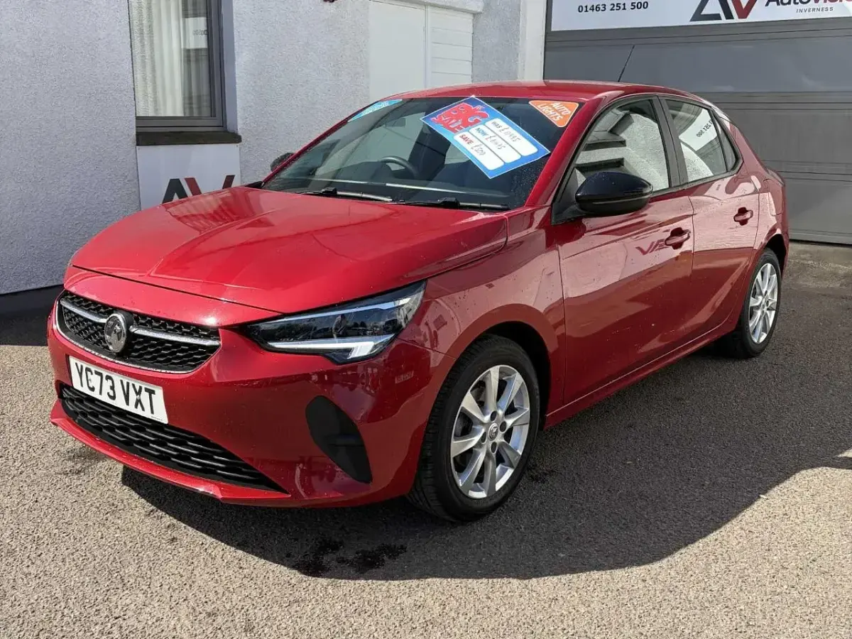 Used Vauxhall Corsa Design Edition 74 HP (54 kW) 2023 Red Hatchback