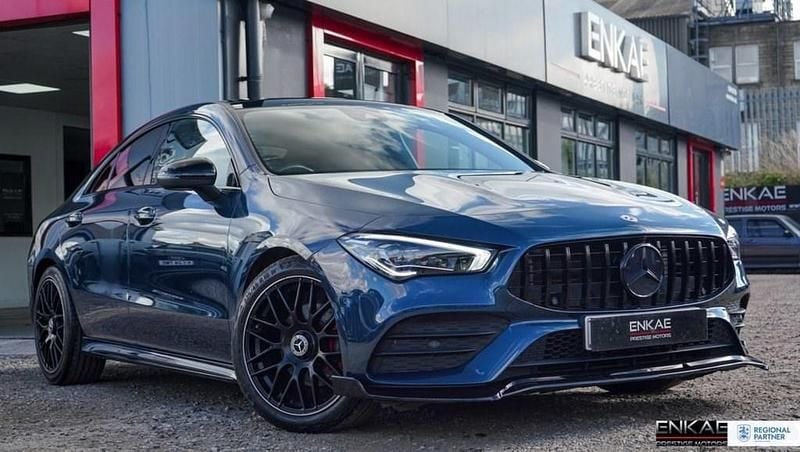 Blue Used 2022 Mercedes CLA180 AMG Line Premium Plus Sedan | £27,895 (Fair price) - Image 1/4