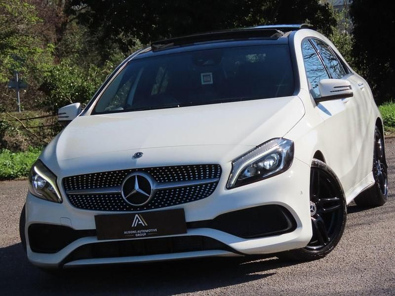 Used Mercedes A200 AMG Line Premium Plus 2018 White Hatchback