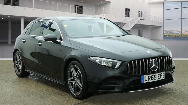 Used Mercedes A200 AMG Line Premium 163 HP (119 kW) 2019 Black Hatchback