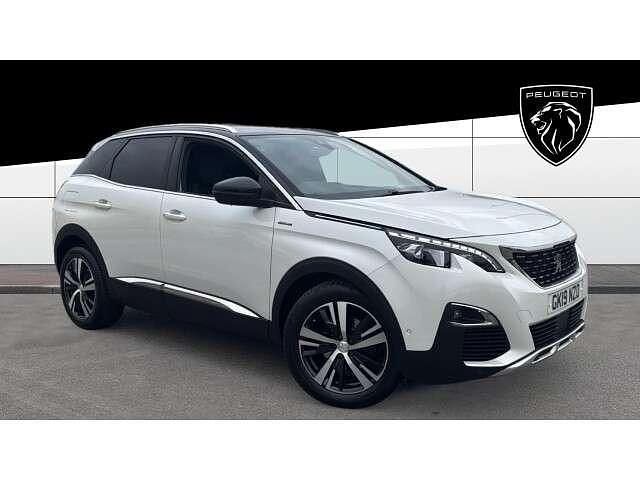 White Used 2019 Peugeot 3008 GT-line SUV | £12,062 (Fair price) - Image 1/4