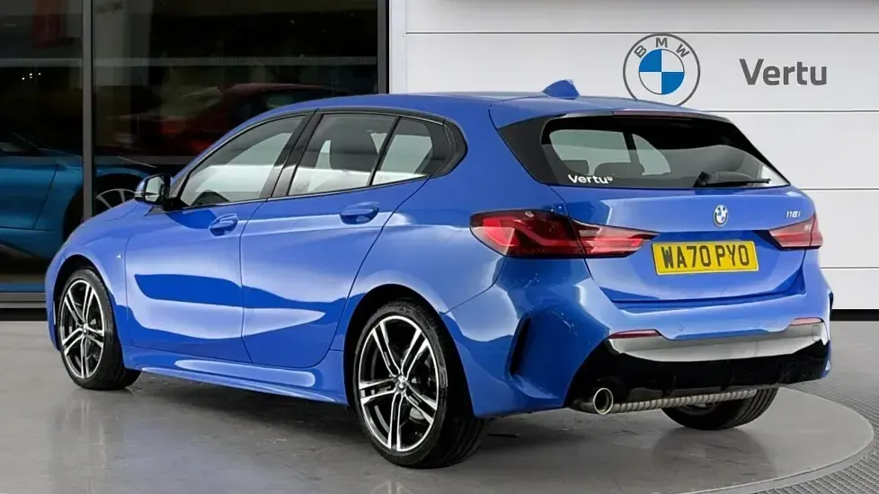 Used BMW 118 M Sport 140 HP (102 kW) 2020 Misano blue Hatchback