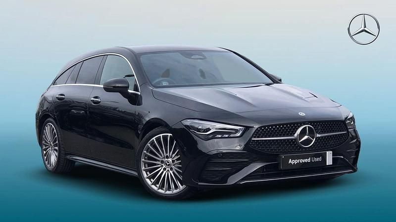 Black Used 2025 Mercedes CLA180 AMG Line Premium Sedan | £27,495 (Fair price) - Image 1/4