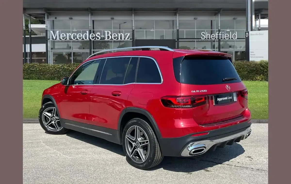 Used Mercedes GLB200 AMG line 161 HP (118 kW) 2021 Red SUV