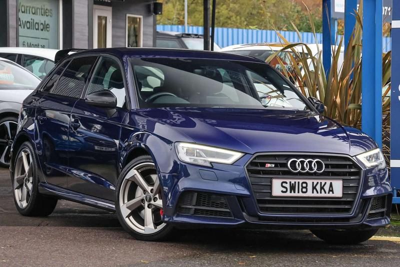 Blue Used 2018 Audi S3 Sportback Black Edition Hatchback | £18,991 - Image 1/4