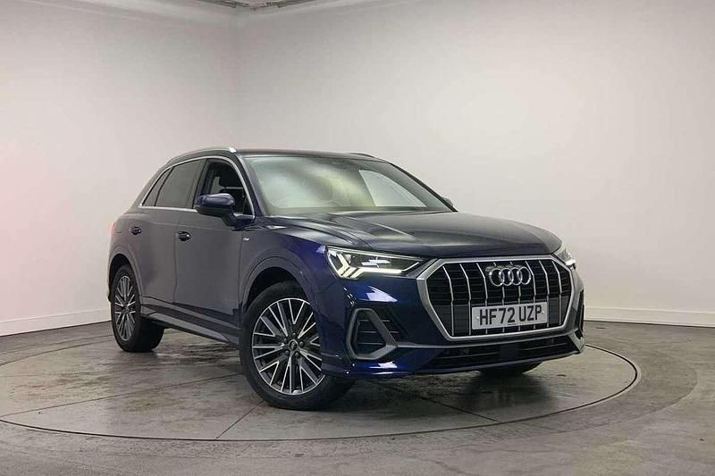 Blue Used 2022 Audi Q3 S-Line SUV | £28,900 (Fair price) - Image 1/4