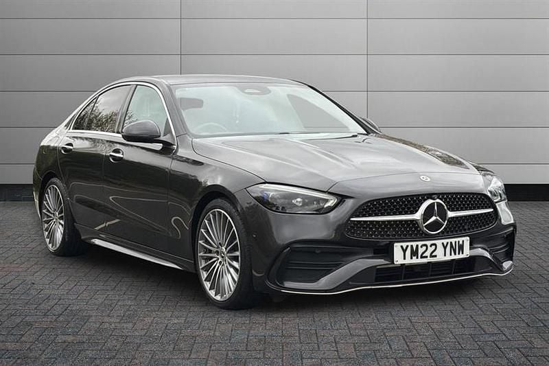 Graphite grey Used 2022 Mercedes C200 AMG Line Premium Sedan | £29,195 (A bit pricey) - Image 1/4
