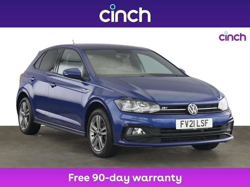 Blue Used 2021 VW Polo R-line Hatchback | £15,349 (Fair price) - Image 1/3