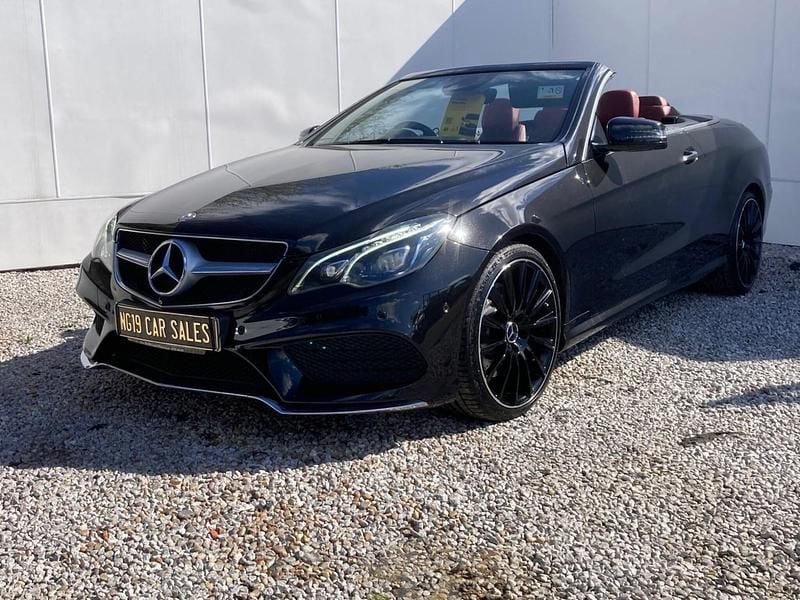 Used Mercedes E400 AMG line 2014 Black Cabriolet