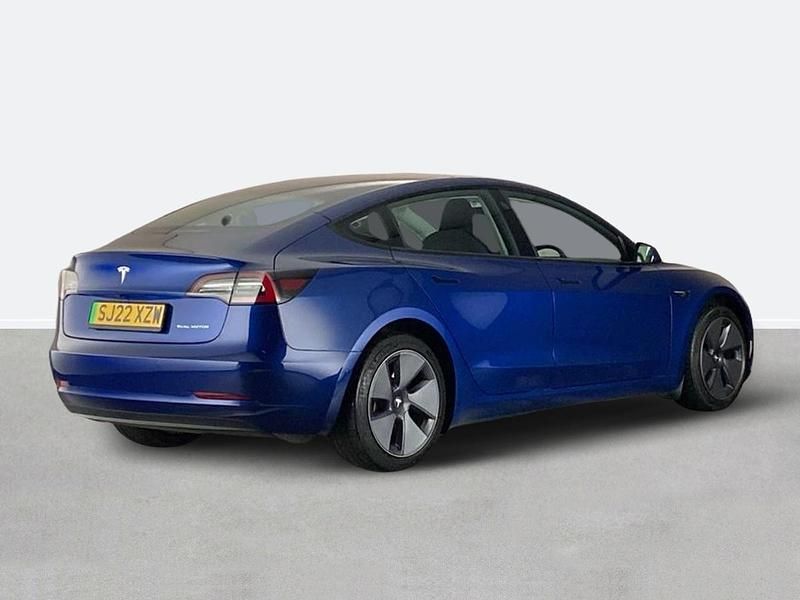 Used Tesla Model 3 Long Range AWD 366 kW (498 HP) 2022 Blue Sedan