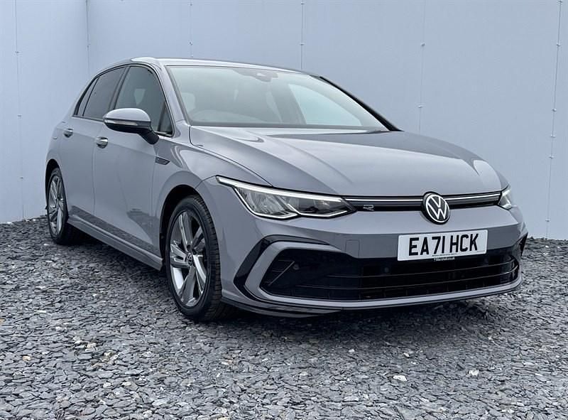 Grey Used 2021 VW Golf VIII R-line Hatchback | £18,495 (Fair price) - Image 1/4