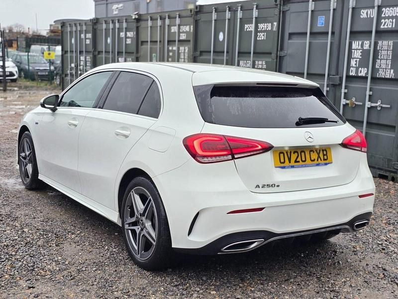 Used Mercedes A250 AMG line 2020 White Hatchback