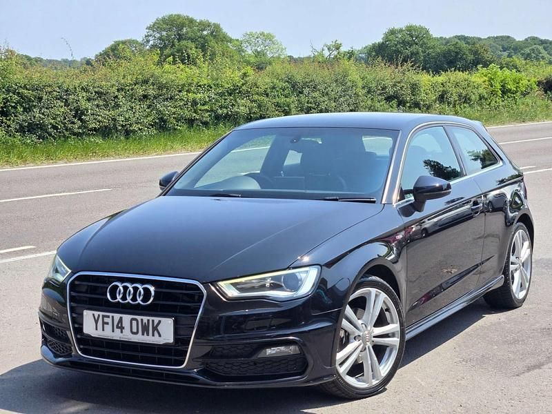 Black Used 2014 Audi A3 S-Line Hatchback | £10,995 (Fair price) - Image 1/4