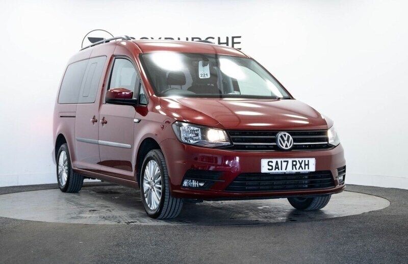 Red Used 2017 VW Caddy Maxi Life S MPV | £12,750 (Good price) - Image 1/4