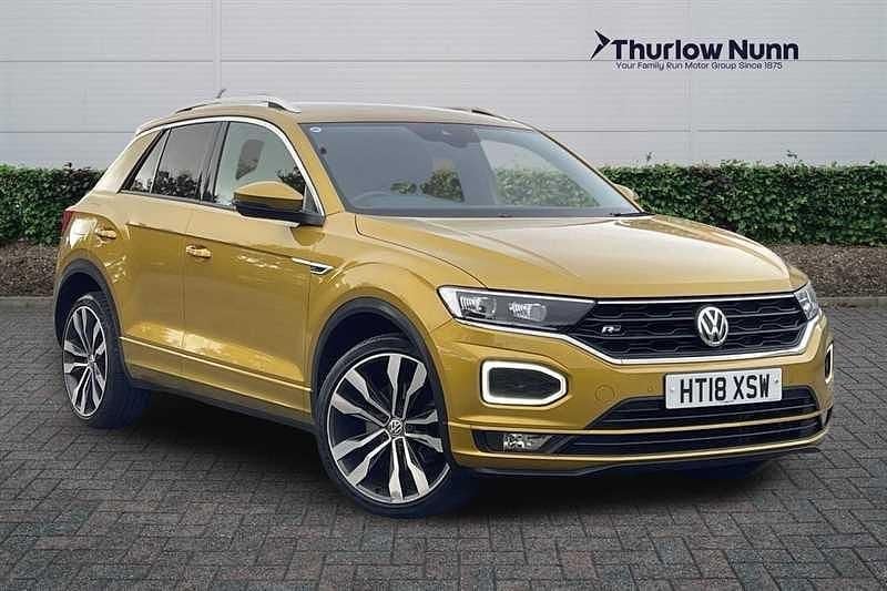 Yellow Used 2018 VW T-Roc R-line SUV | £15,299 (Good price) - Image 1/4