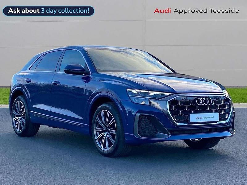 Blue Used 2024 Audi Q8 S-Line SUV | £54,359 (A bit pricey) - Image 1/4