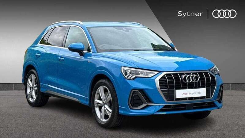 Blue Used 2022 Audi Q3 S-Line SUV | £28,500 (Good price) - Image 1/4